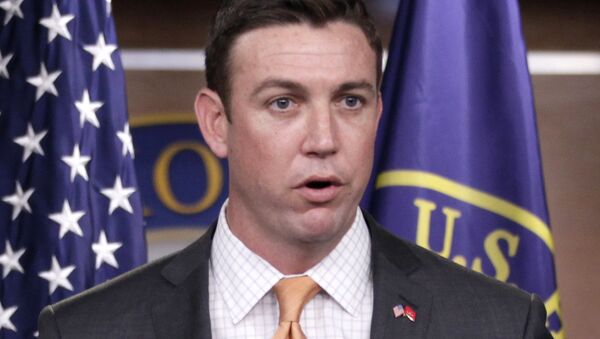 In this April 7, 2011 file photo, Rep. Duncan Hunter, R-Calif., speaks during a news conference on Capitol Hill in Washington. - Sputnik International