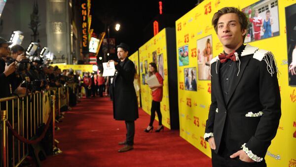 Jimmy Bennett attends the LA premiere of Movie 43 at TCL Chinese Theatre on Wednesday, Jan. 23, 2013, in Los Angeles. - Sputnik International