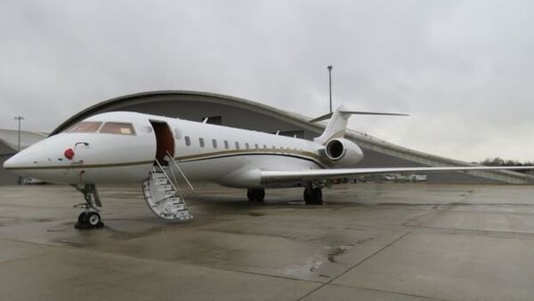 This private jet was hired with cash and flown to Colombia from Luton. It flew back to Farnborough airport, south west of London - Sputnik International