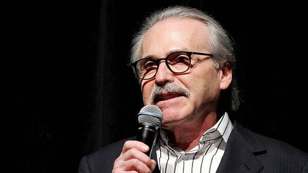 In this Jan. 31, 2014 photo, David Pecker, Chairman and CEO of American Media, addresses those attending the Shape & Men's Fitness Super Bowl Party in New York. - Sputnik International
