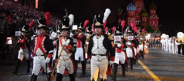 Int'l Military Music Festival 'Spasskaya Tower' Starts in Moscow - Sputnik International
