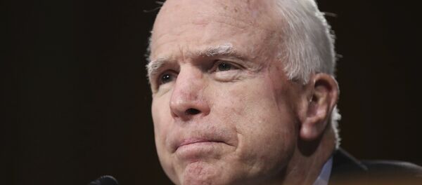 Sen. John McCain, R-Ariz. listens to CIA Director-designate Rep. Michael Pompeo, R-Kan. testifies on Capitol Hill in Washington, Thursday, Jan. 12, 2017, at his confirmation hearing before the Senate Intelligence Committee Sen. John McCain, R-Ariz. listens to CIA Director-designate Rep. Michael Pompeo, R-Kan. testifies on Capitol Hill in Washington, Thursday, Jan. 12, 2017, at his confirmation hearing before the Senate Intelligence Committee - Sputnik International