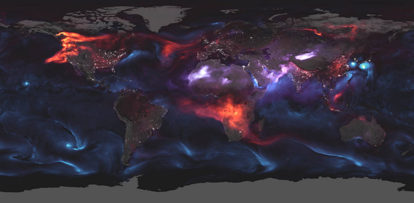 NASA releases image showing aerosol-related events around the world on August 23, 2018. NASA releases image showing aerosol-related events around the world on August 23, 2018. - Sputnik International