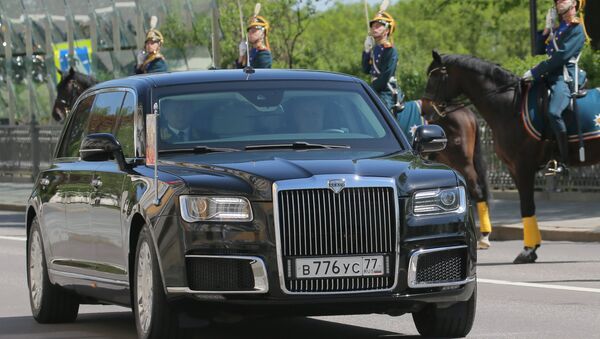 May 7, 2018. An Aurus car of the Russian president's motorcade - Sputnik International