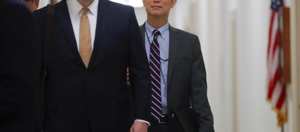 Justice Department official, Bruce G. Ohr, center, arrives for a closed hearing of the House Judiciary and House Oversight committees on Capitol Hill in Washington, Tuesday, Aug. 28, 2018. Justice Department official, Bruce G. Ohr, center, arrives for a closed hearing of the House Judiciary and House Oversight committees on Capitol Hill in Washington, Tuesday, Aug. 28, 2018. - Sputnik International