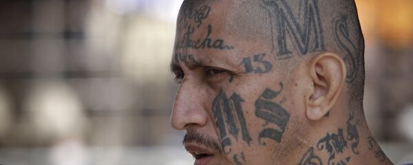 Miembro de la Mara Salvatrucha (archivo) - Sputnik International