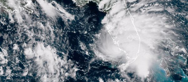 Tropical Storm Gordon is pictured nearing Florida, U.S. in this September 3, 2018 NASA satellite handout photo. Tropical Storm Gordon is pictured nearing Florida, U.S. in this September 3, 2018 NASA satellite handout photo. - Sputnik International