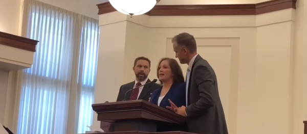 McKenna Denson speaks out at monthly fast-and-testimony meeting in Arizona and calls out her alleged abusers in front of congregants. McKenna Denson speaks out at monthly fast-and-testimony meeting in Arizona and calls out her alleged abusers in front of congregants. - Sputnik International