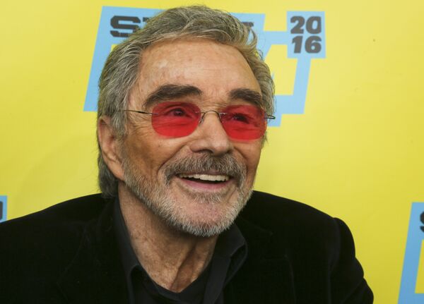 Burt Reynolds is seen at the world premiere of The Bandit at the Paramount Theatre during the South by Southwest Film Festival on Saturday, March 12, 2016, in Austin, Texas. Burt Reynolds is seen at the world premiere of The Bandit at the Paramount Theatre during the South by Southwest Film Festival on Saturday, March 12, 2016, in Austin, Texas. - Sputnik International
