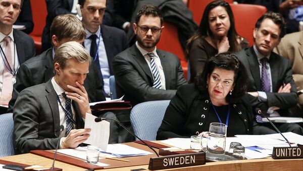 Karen Pierce at a Security Council Meeting. File photo. - Sputnik International
