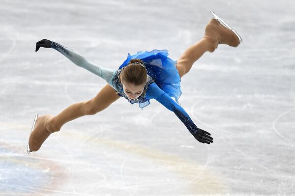 Alexandra Trusova of Russia performs her free skating program at the ISU Junior Grand Prix of Figure Skating Final in Nagoya Alexandra Trusova of Russia performs her free skating program at the ISU Junior Grand Prix of Figure Skating Final in Nagoya - Sputnik International