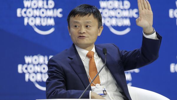 Alibaba founder Jack Ma speaks during the annual meeting of the World Economic Forum in Davos, Switzerland - Sputnik International