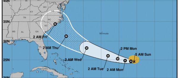 Hurricane Florence tracking toward US East Coast Sept. 9, 2018 Hurricane Florence tracking toward US East Coast Sept. 9, 2018 - Sputnik International