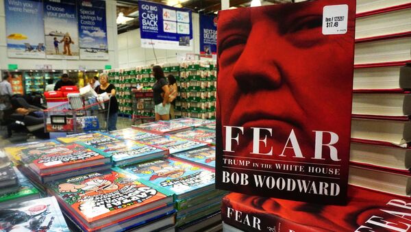 Veteran journalist Bob Woodward's latest book Fear: Trump in the White House is displayed for sale upon releaase at a Costco store in Alhambra, California on September 11, 2018 - Sputnik International