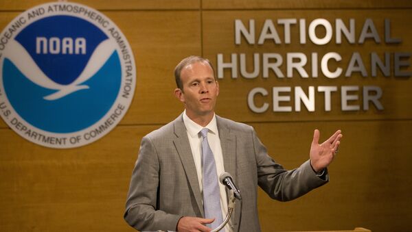FEMA Administrator Brock Long speaks during a news conference at the National Hurricane Center, Wednesday, May 30, 2018, in Miami - Sputnik International