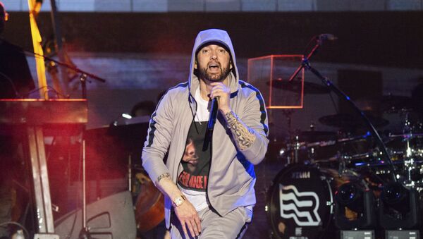 Eminem performs at the Bonnaroo Music and Arts Festival on Saturday, June 9, 2018, in Manchester, Tenn. - Sputnik International