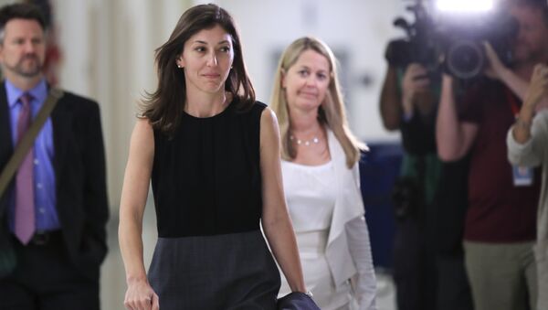 Former FBI lawyer Lisa Page leaves following an interview with lawmakers behind closed doors on Capitol Hill in Washington, Friday, July 13, 2018 - Sputnik International