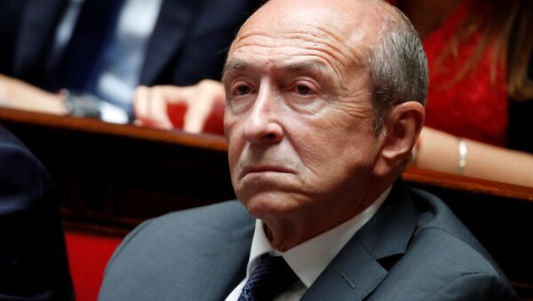 French Interior Minister Gerard Collomb listens to questions to the government session at the National Assembly in Paris, France, September 12, 2018 - Sputnik International