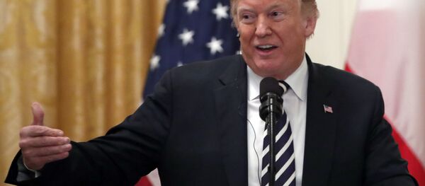 President Donald Trump speaks during a news conference with Polish President Andrzej Duda, in the East Room of the White House, Tuesday, Sept. 18, 2018, in Washington President Donald Trump speaks during a news conference with Polish President Andrzej Duda, in the East Room of the White House, Tuesday, Sept. 18, 2018, in Washington - Sputnik International