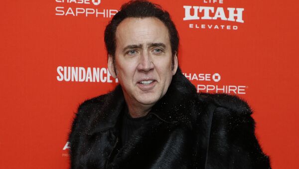 Actor Nicolas Cage poses at the premiere of Mandy during the 2018 Sundance Film Festival on Friday, Jan. 19, 2018, in Park City, Utah - Sputnik International