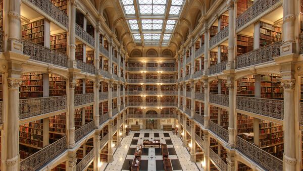 Interior of the George Peabody Library in Baltimore. - Sputnik International