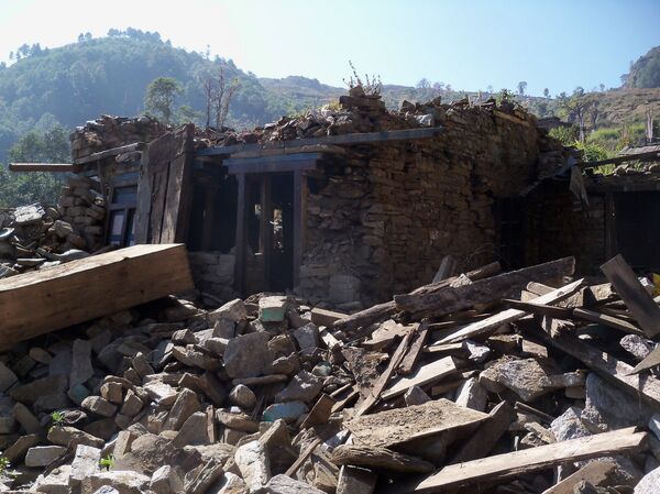 Image from Gorkha earthquake, Nepal, 2015. Strong shaking during the 2015 Gorkha earthquake destroyed over 450,000 houses and resulted in more than 8500 fatalities. 75% of the scenarios modeled in the study resulted in more fatalities than the 2015 event suggesting future earthquakes could be far more damaging. Image from Gorkha earthquake, Nepal, 2015. Strong shaking during the 2015 Gorkha earthquake destroyed over 450,000 houses and resulted in more than 8500 fatalities. 75% of the scenarios modeled in the study resulted in more fatalities than the 2015 event suggesting future earthquakes could be far more damaging. - Sputnik International