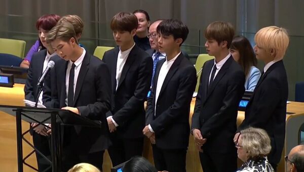 K-Pop boy band BTS addresses UNGA - Sputnik International