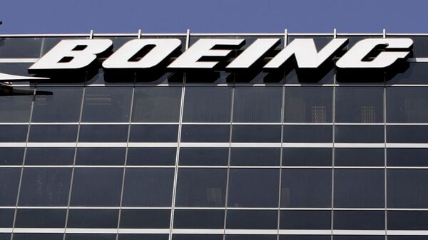 The company logo for The Boeing Co., is displayed in El Segundo, California. - Sputnik International