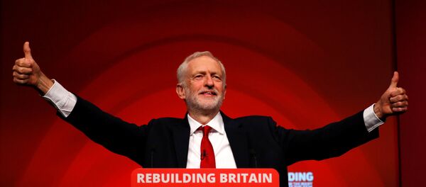 Britain's Labour Party leader Jeremy Corbyn delivers his keynote speech at the Labour Party Conference in Liverpool, Britain, September 26, 2016. Britain's Labour Party leader Jeremy Corbyn delivers his keynote speech at the Labour Party Conference in Liverpool, Britain, September 26, 2016. - Sputnik International