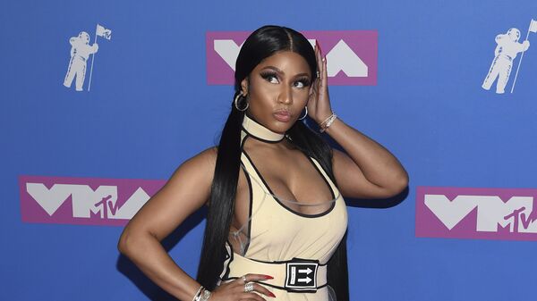 Nicki Minaj arrives at the MTV Video Music Awards at Radio City Music Hall on Monday, Aug. 20, 2018, in New York - Sputnik International
