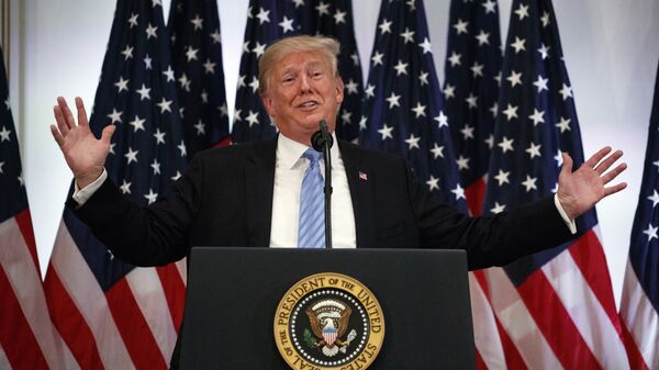 President Donald Trump speaks during a news conference at the Lotte New York Palace hotel during the United Nations General Assembly,  - Sputnik International