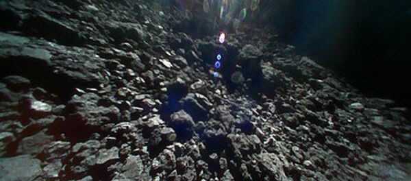 A photo taken from the surface of Ryugu asteroid A photo taken from the surface of Ryugu asteroid - Sputnik International