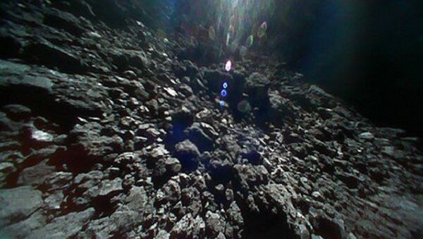 A photo taken from the surface of Ryugu asteroid - Sputnik International