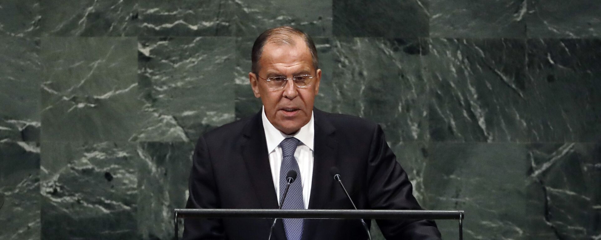 Russia's Foreign Minister Sergey Lavrov addresses the 73rd session of the United Nations General Assembly, at U.N. headquarters, Friday, Sept. 28, 2018 - Sputnik International, 1920, 22.01.2024