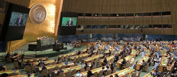 Russian Foreign Minister Sergei Lavrov at the UN General Assembly. Russian Foreign Minister Sergei Lavrov at the UN General Assembly. - Sputnik International