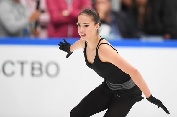 Alina Zagitova during the test skates of Russia's national team in Moscow on September 9 - Sputnik International