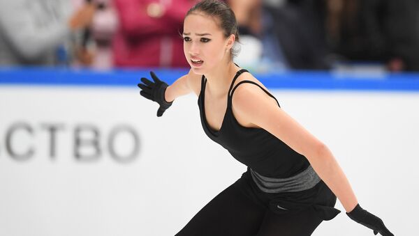 Alina Zagitova during the test skates of Russia's national team in Moscow on September 9 - Sputnik International