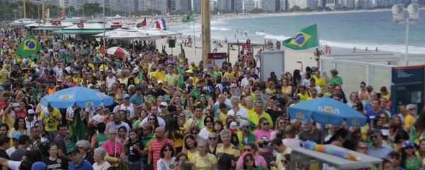 Jair Bolsonaro supporters rally in Rio de Janeiro. - Sputnik International