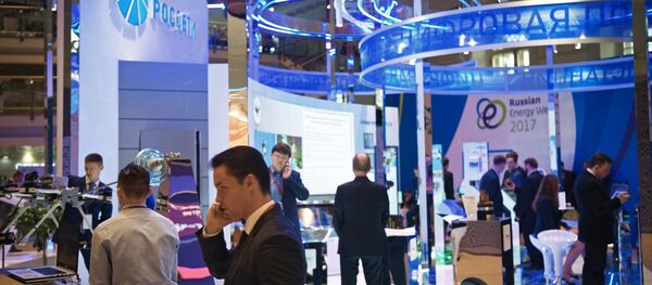 Visitors at Rosseti display stand at the Russian Energy Week (File) Visitors at Rosseti display stand at the Russian Energy Week (File) - Sputnik International