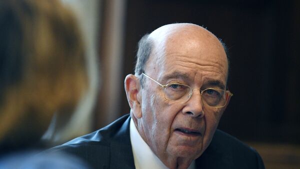 U.S. Secretary of Commerce Wilbur Ross answers questions during an interview with Reuters in his office at the U.S. Department of Commerce building in Washington, U.S., October 5, 2018 - Sputnik International