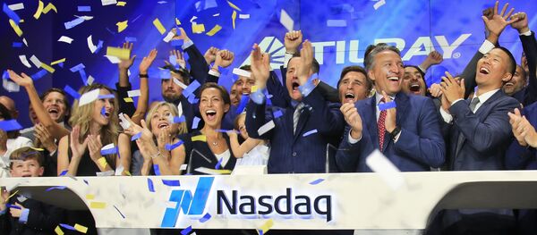 Confetti falls to celebrate IPO of British Columbia-based Tilray Inc., a major Canadian marijuana grower July 19, 2018. Confetti falls to celebrate IPO of British Columbia-based Tilray Inc., a major Canadian marijuana grower July 19, 2018. - Sputnik International