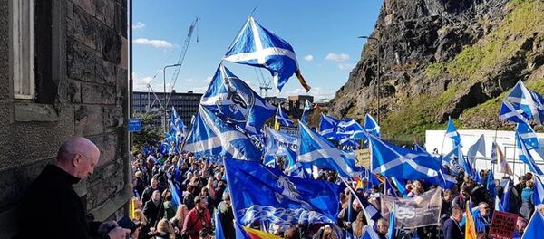 March for Scottish independence in Edinburgh March for Scottish independence in Edinburgh - Sputnik International