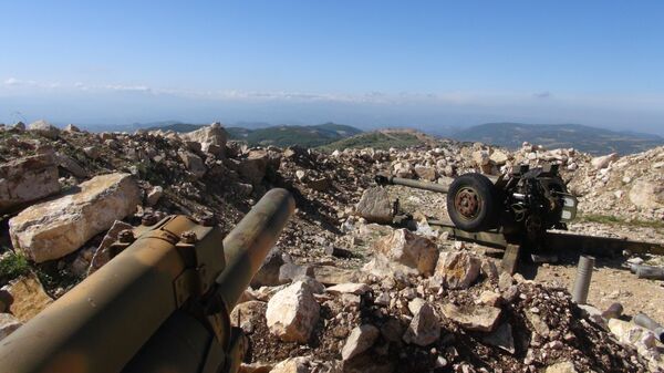 Syrian artillery deployed in northeastern Latakia - Sputnik International