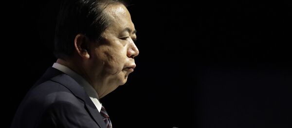 Then Interpol President, Meng Hongwei, delivers his opening address at the Interpol World congress on Tuesday, July 4, 2017, in Singapore Then Interpol President, Meng Hongwei, delivers his opening address at the Interpol World congress on Tuesday, July 4, 2017, in Singapore - Sputnik International