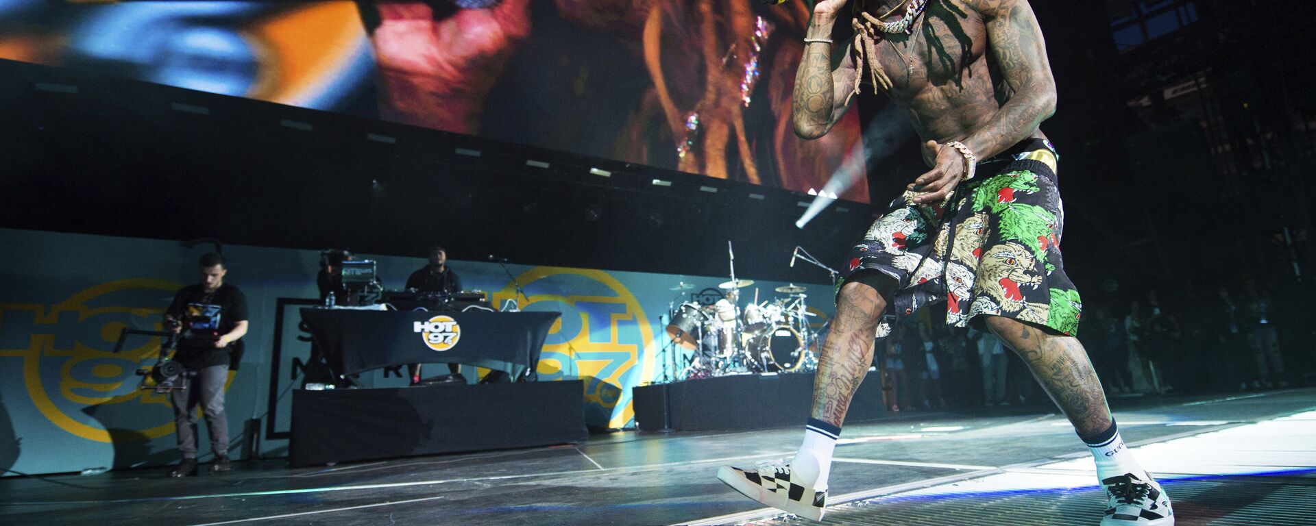 Rapper Lil Wayne performs at HOT 97 Summer Jam 2018 at MetLife Stadium on Sunday, June 10, 2018, in East Rutherford, New Jersey - Sputnik International, 1920, 20.01.2021