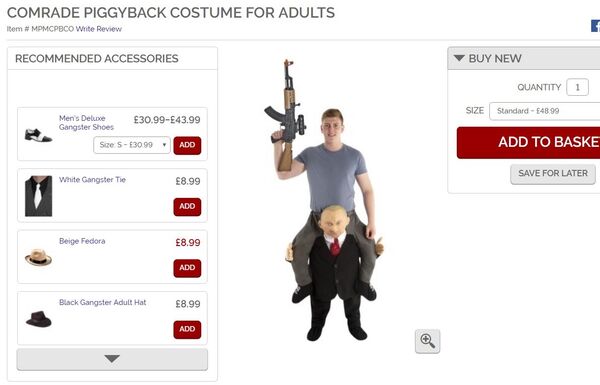Comrade Piggyback Costume for Adults - Sputnik International