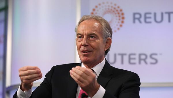 Britain's former Prime Minister Tony Blair attends an event at Thomson Reuters in London, Britain, October 11, 2018. - Sputnik International