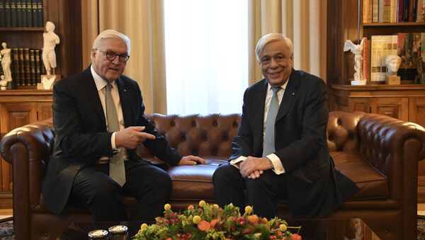 Greek President Prokopis Pavlopoulos and German President Frank-Walter Steinmeier - Sputnik International