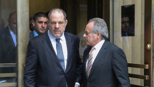 Film producer Harvey Weinstein exits New York Supreme Court with attorney Brafman in Manhattan in New York City. - Sputnik International