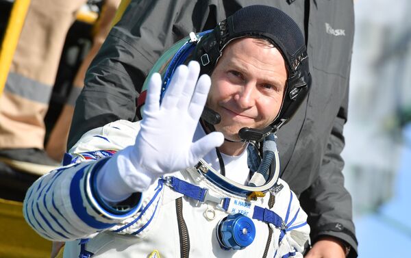 US astronaut Nick Hague Before Start From Baikonur Cosmodrome US astronaut Nick Hague Before Start From Baikonur Cosmodrome - Sputnik International